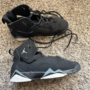 Jordan Black and White High-Top Sneakers